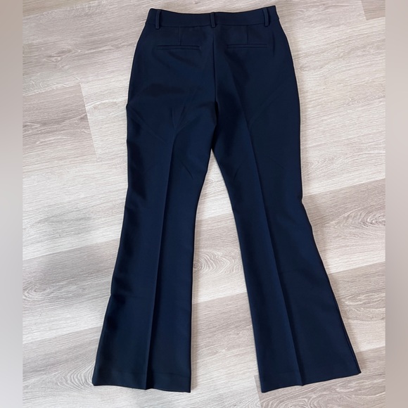 Express Editor Mid Rise Flare Pant - Black - Picture 2 of 3